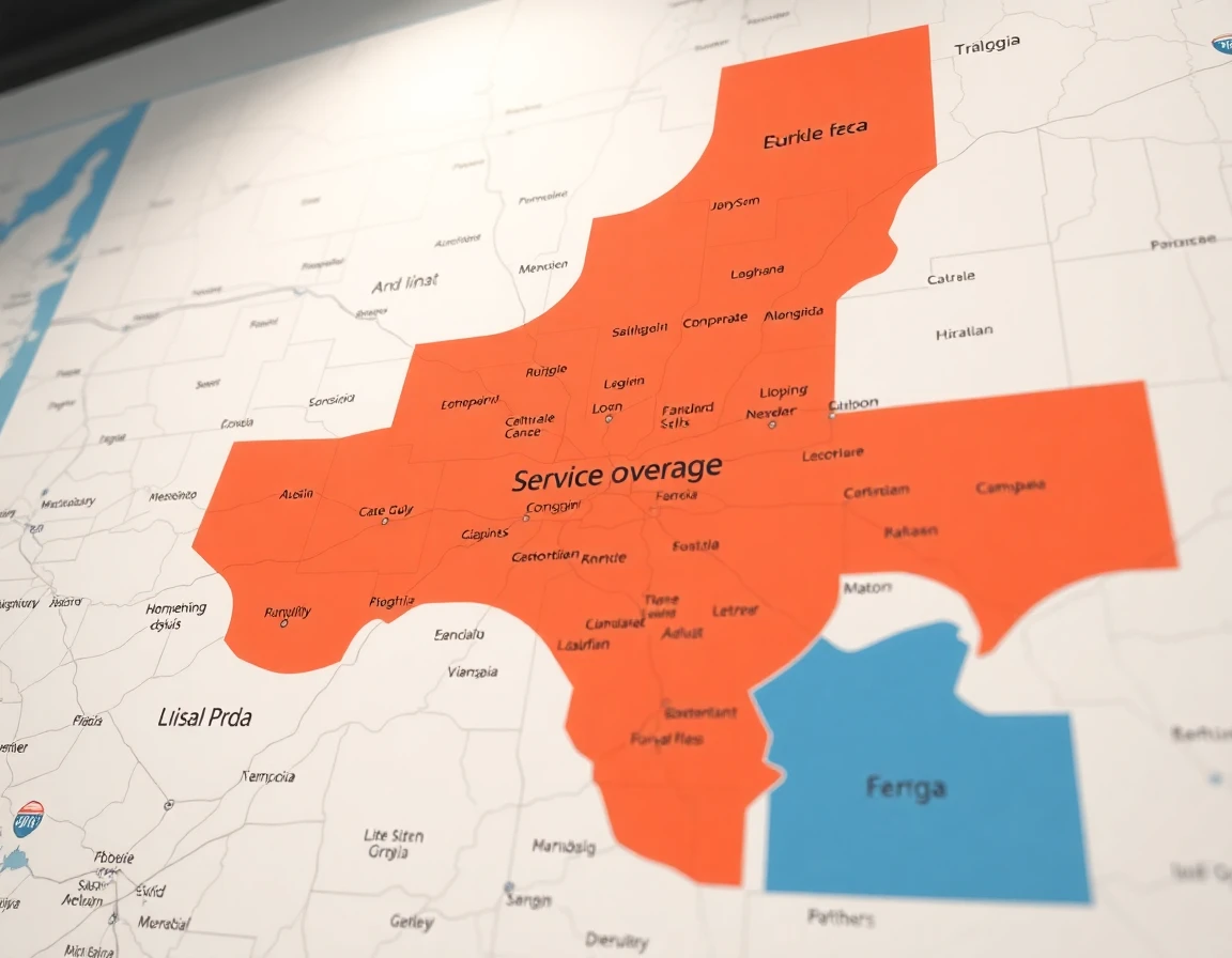 Plumbing Service Areas Map